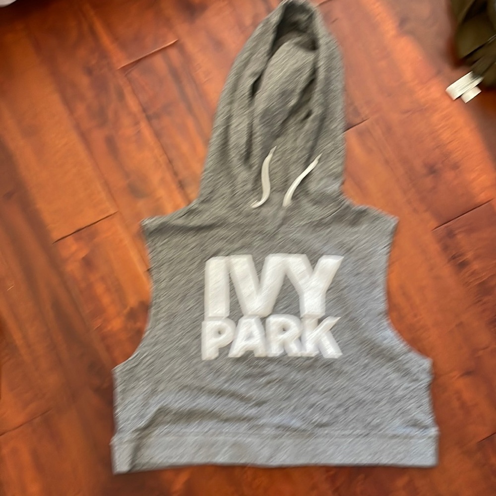 Ivy Park grey sleeveless hoodie